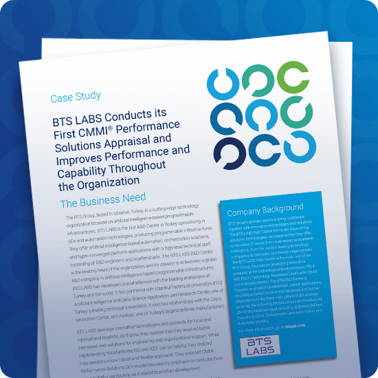 BTS LABS Conducts its First CMMI Appraisal and Improves Performance and Capability