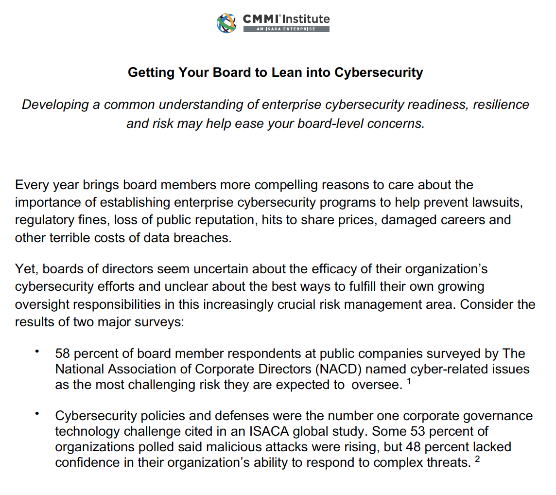 Getting Your Board to Lean into Cybersecurity