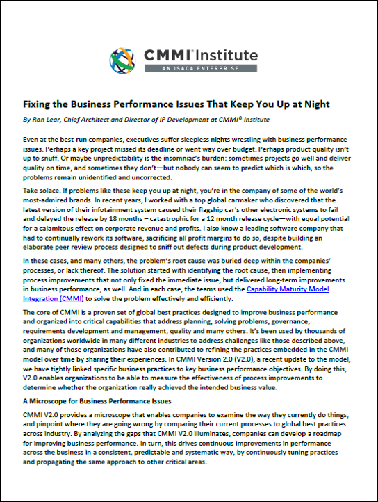 Fixing the Business Performance Issues that Keep You Up at Night