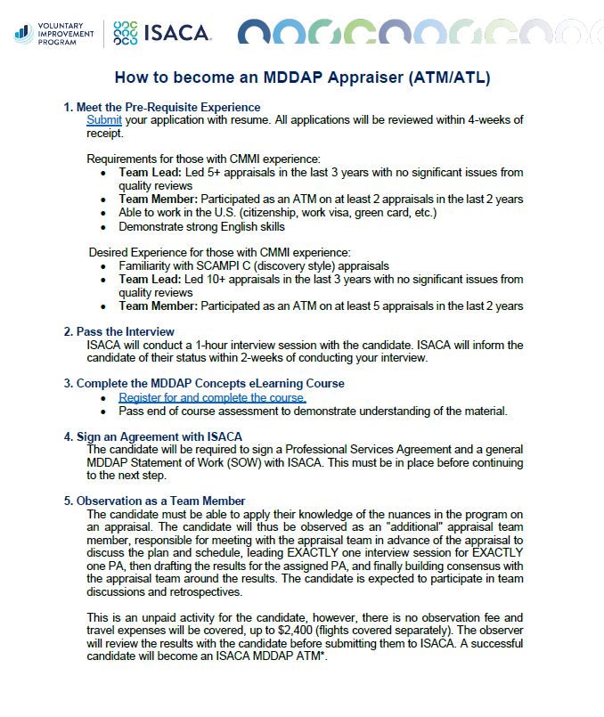 MDDAP Certification Pathway for IC ATMs and ATLs